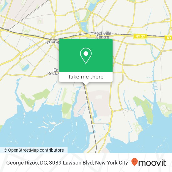 Mapa de George Rizos, DC, 3089 Lawson Blvd