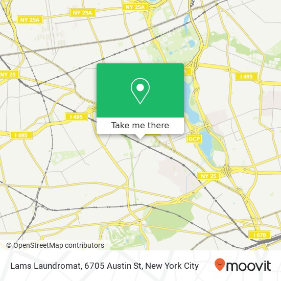 Mapa de Lams Laundromat, 6705 Austin St