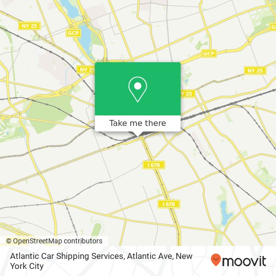 Atlantic Car Shipping Services, Atlantic Ave map
