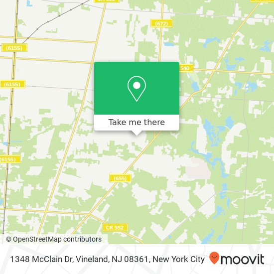 1348 McClain Dr, Vineland, NJ 08361 map