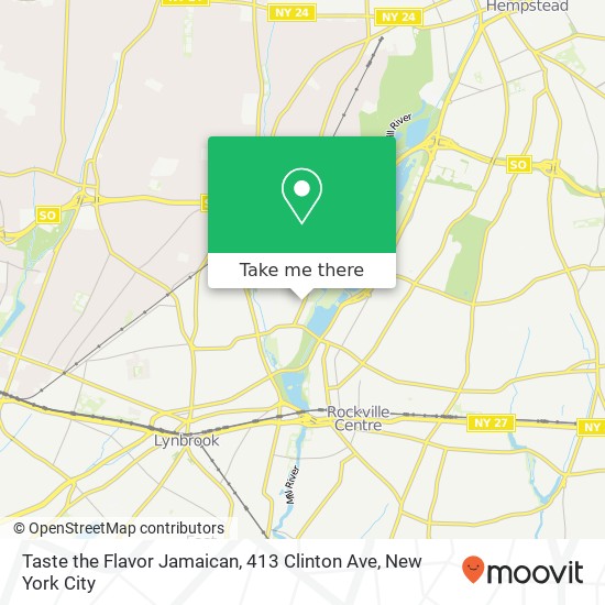 Mapa de Taste the Flavor Jamaican, 413 Clinton Ave