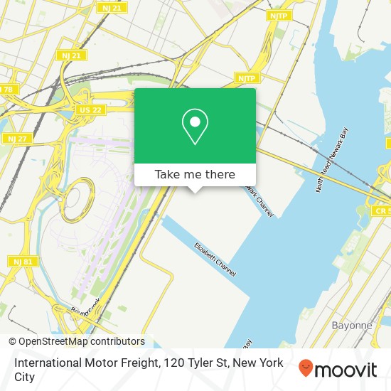 International Motor Freight, 120 Tyler St map