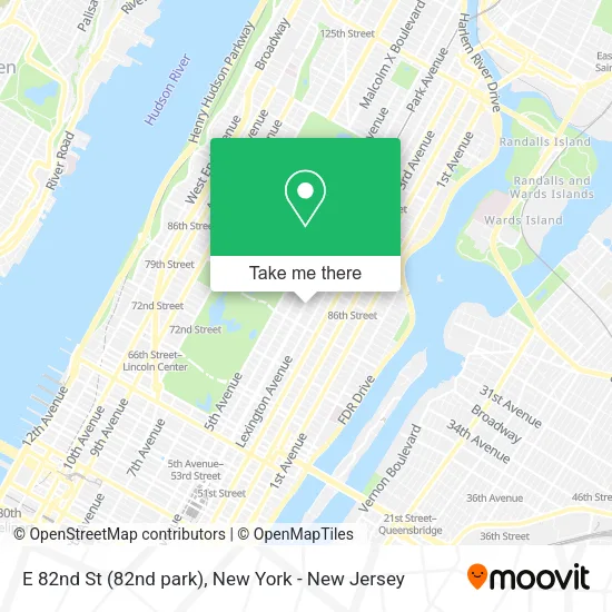 E 82nd St (82nd park) map
