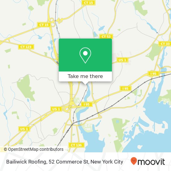 Mapa de Bailiwick Roofing, 52 Commerce St