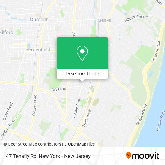 47 Tenafly Rd map