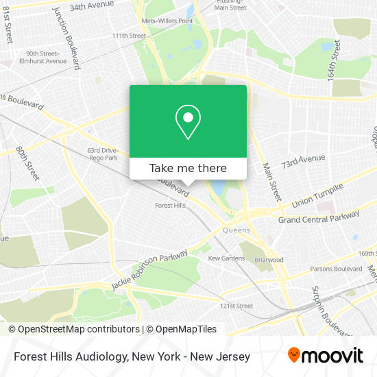 Forest Hills Audiology map