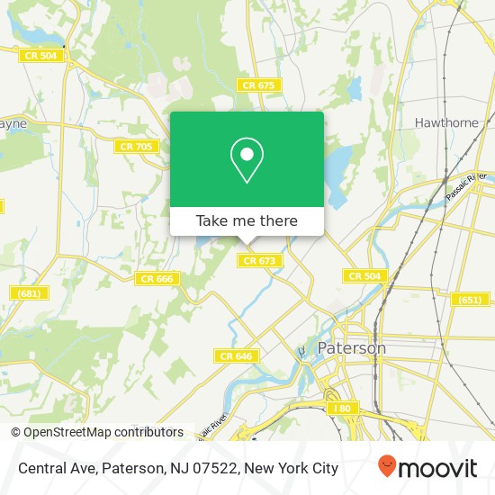 Central Ave, Paterson, NJ 07522 map