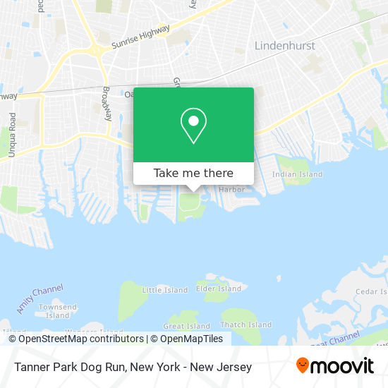 Tanner Park Dog Run map