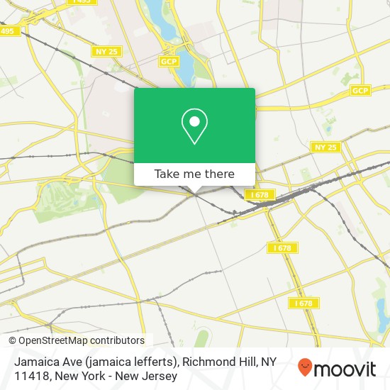 Mapa de Jamaica Ave (jamaica lefferts), Richmond Hill, NY 11418