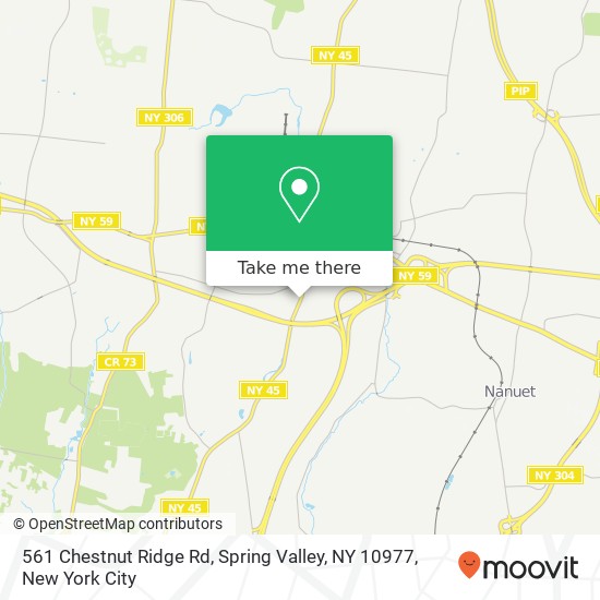Mapa de 561 Chestnut Ridge Rd, Spring Valley, NY 10977