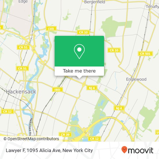 Lawyer F, 1095 Alicia Ave map