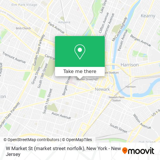 W Market St (market street norfolk) map