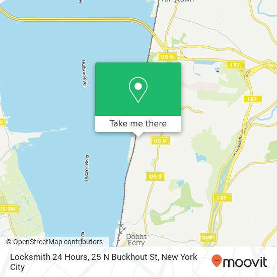 Locksmith 24 Hours, 25 N Buckhout St map
