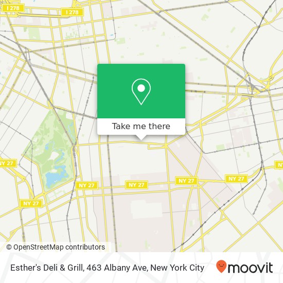 Mapa de Esther's Deli & Grill, 463 Albany Ave