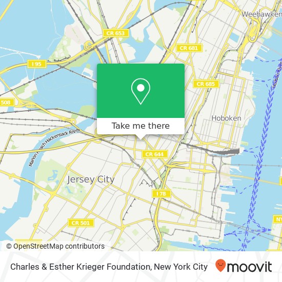 Charles & Esther Krieger Foundation map