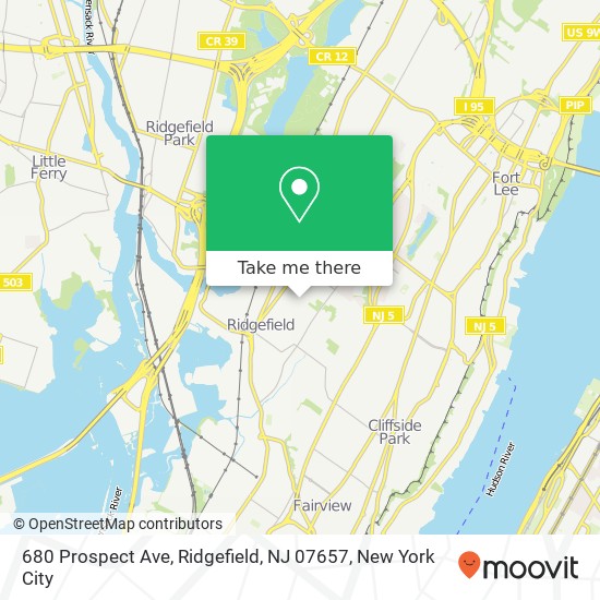 680 Prospect Ave, Ridgefield, NJ 07657 map