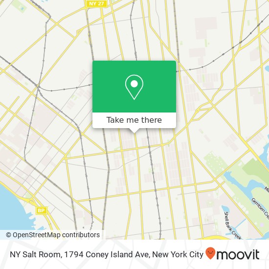 NY Salt Room, 1794 Coney Island Ave map