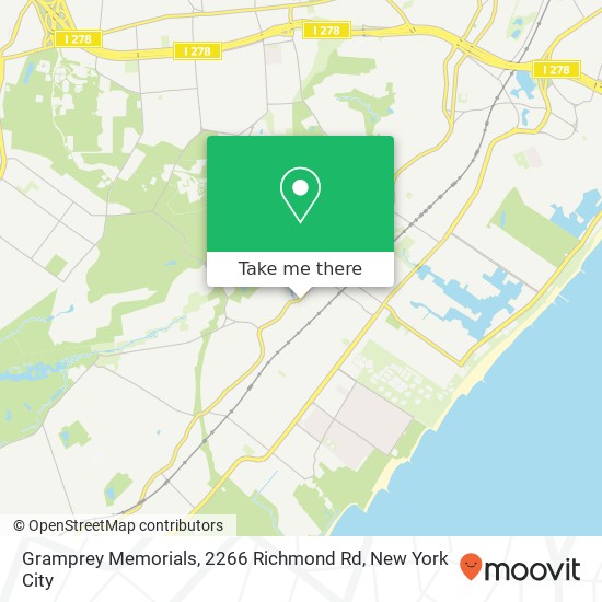 Gramprey Memorials, 2266 Richmond Rd map