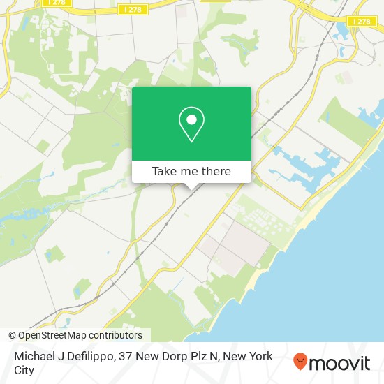 Mapa de Michael J Defilippo, 37 New Dorp Plz N