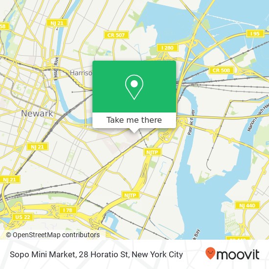 Sopo Mini Market, 28 Horatio St map