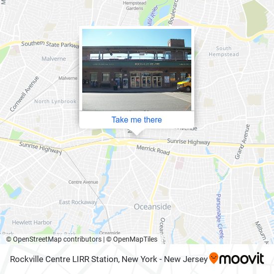 Rockville Centre LIRR Station map