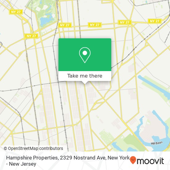 Hampshire Properties, 2329 Nostrand Ave map