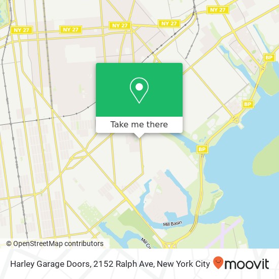 Mapa de Harley Garage Doors, 2152 Ralph Ave