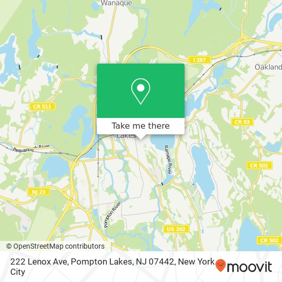 222 Lenox Ave, Pompton Lakes, NJ 07442 map