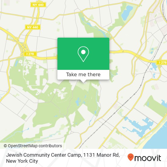 Jewish Community Center Camp, 1131 Manor Rd map