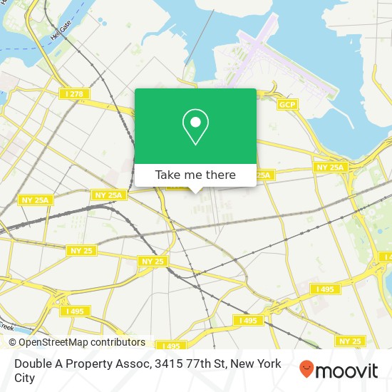 Mapa de Double A Property Assoc, 3415 77th St
