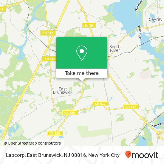 Labcorp, East Brunswick, NJ 08816 map