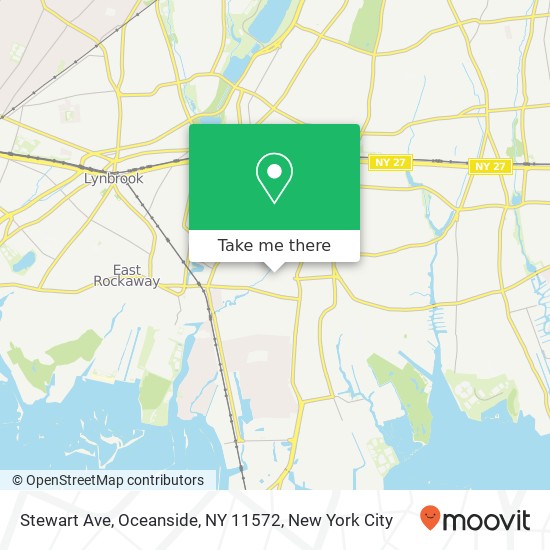 Mapa de Stewart Ave, Oceanside, NY 11572