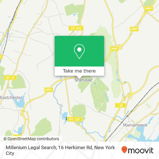 Millenium Legal Search, 16 Herkimer Rd map
