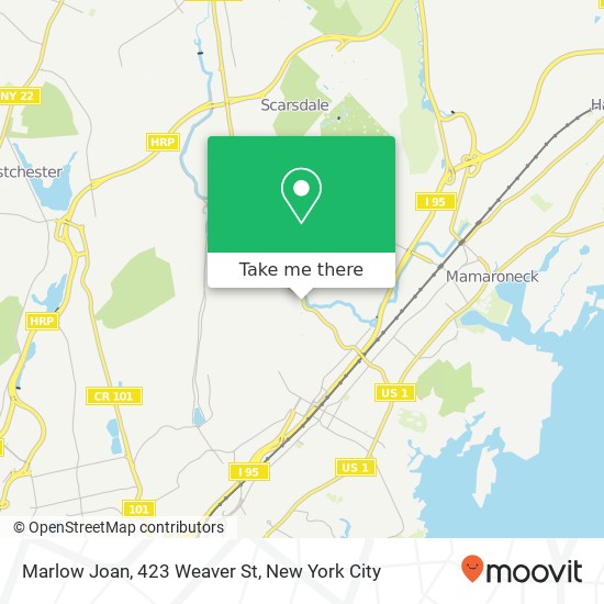 Mapa de Marlow Joan, 423 Weaver St
