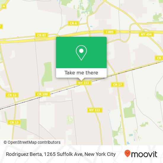 Rodriguez Berta, 1265 Suffolk Ave map