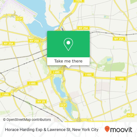 Mapa de Horace Harding Exp & Lawrence St