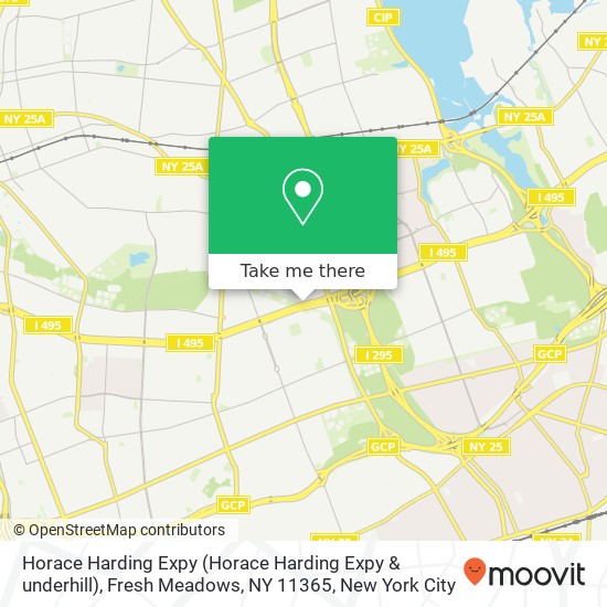 Mapa de Horace Harding Expy (Horace Harding Expy & underhill), Fresh Meadows, NY 11365
