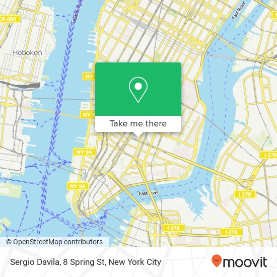 Sergio Davila, 8 Spring St map