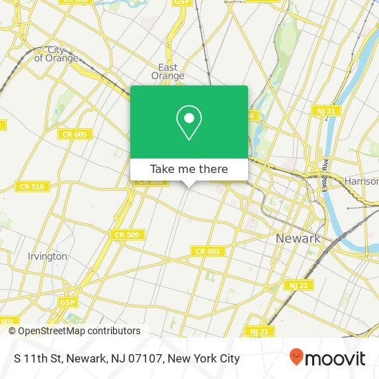 S 11th St, Newark, NJ 07107 map