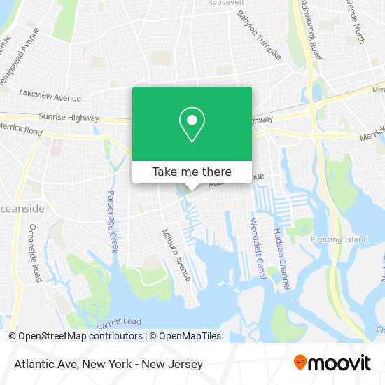 Atlantic Ave map