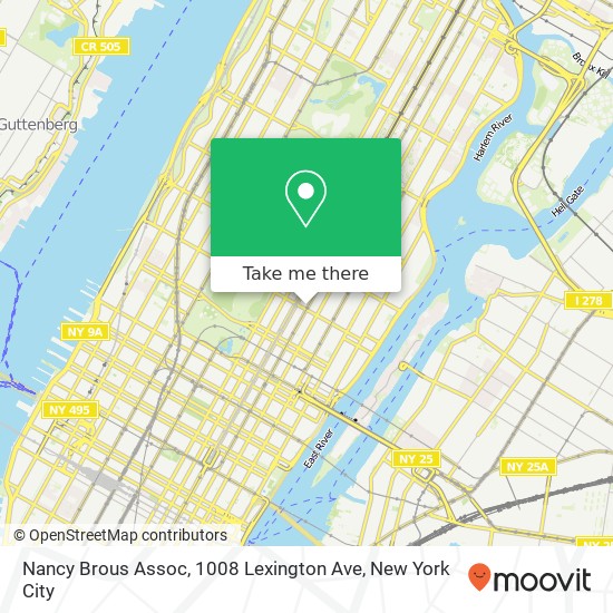 Nancy Brous Assoc, 1008 Lexington Ave map