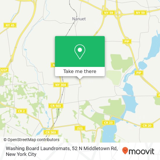 Washing Board Laundromats, 52 N Middletown Rd map