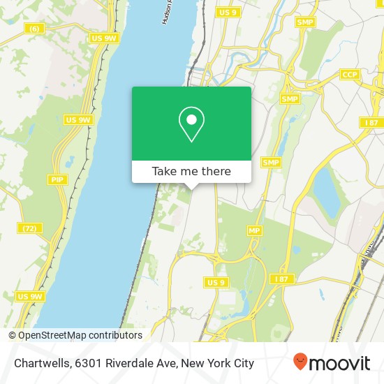 Mapa de Chartwells, 6301 Riverdale Ave