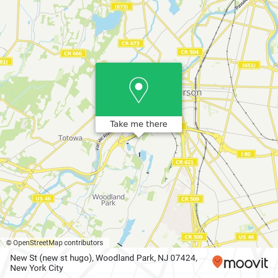New St (new st hugo), Woodland Park, NJ 07424 map