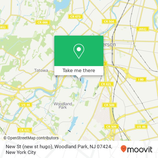 New St (new st hugo), Woodland Park, NJ 07424 map