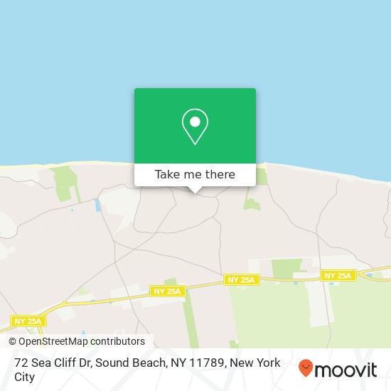 Mapa de 72 Sea Cliff Dr, Sound Beach, NY 11789