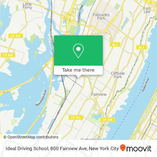 Mapa de Ideal Driving School, 800 Fairview Ave