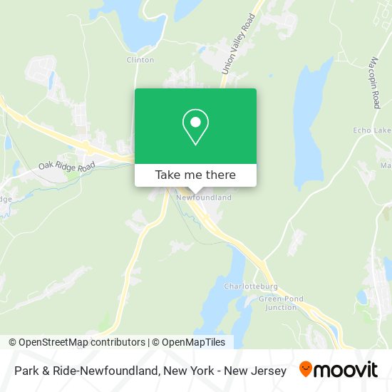 Mapa de Park & Ride-Newfoundland