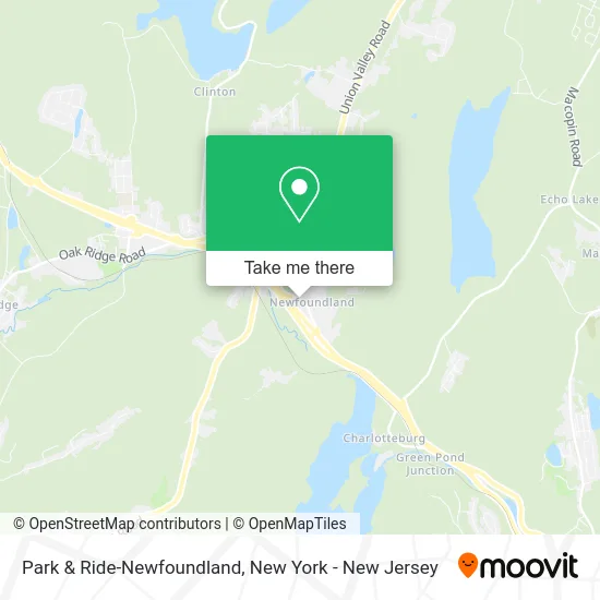 Park & Ride-Newfoundland map