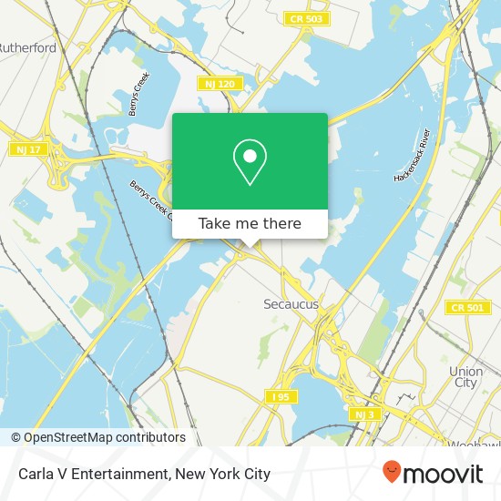 Carla V Entertainment map